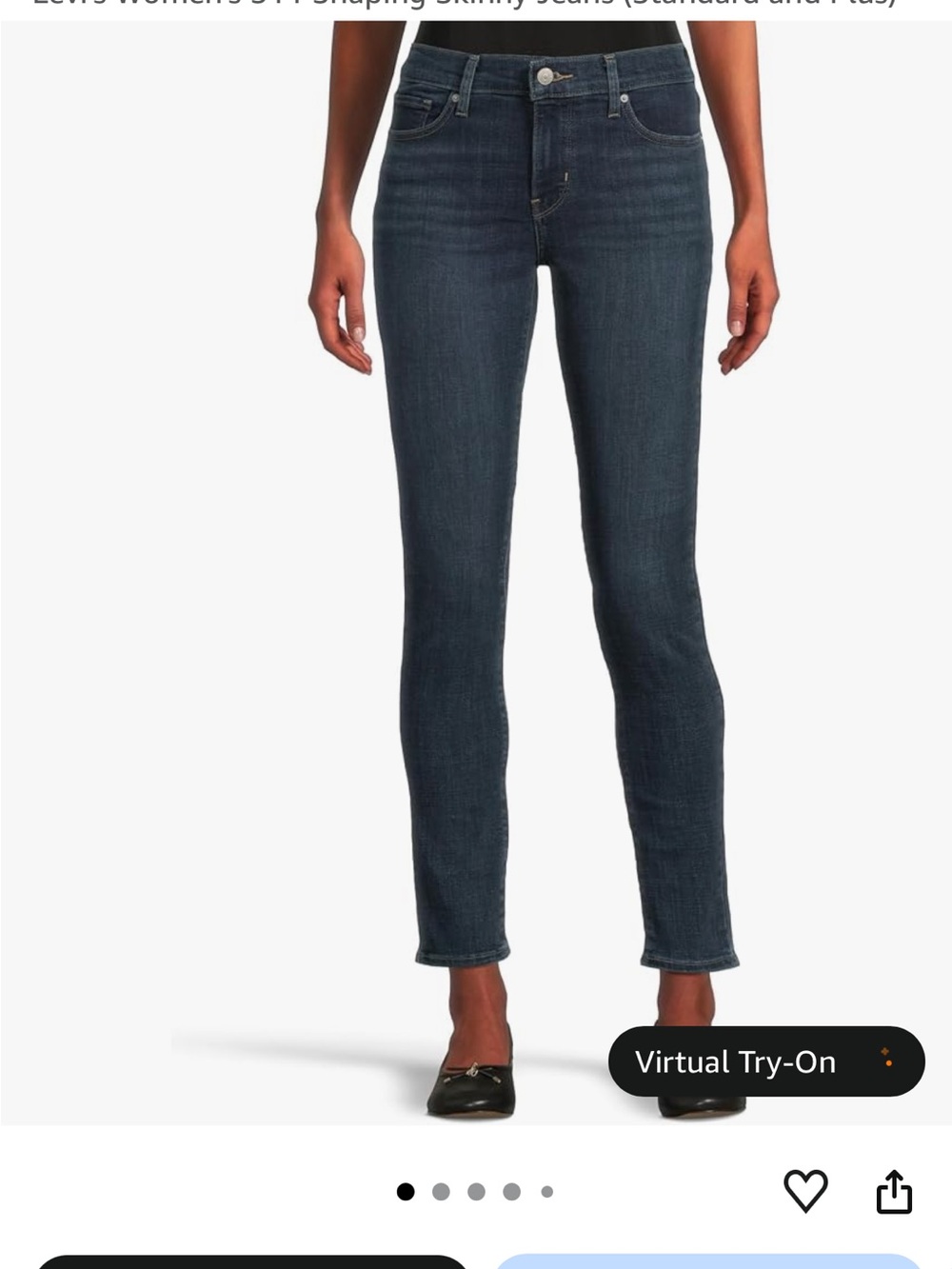 Levi's Women's Skinny Jeans - Dark Blue Wash